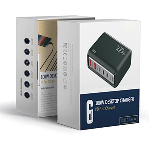 6USB 100W Desktop Charger PD fast Charger for Tablet Phone PSP