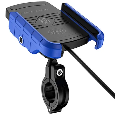 Phone Holder Mobile With Accessories 360 Adjustable New Design Waterproof Universal 15W Motorcycle Wireless Charger