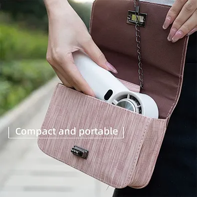High Speed & Semiconductor Refrigeration Handheld Fan 3600mAh LED Display 100 Stepless Adjustable Speed High-speed handheld fan