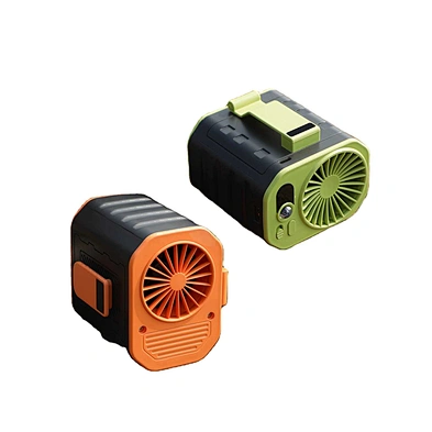 Oem Customize Portable Rechargeable Summer Multifunctional Hanging Waist Fan Air Cooling Fan With Power Bank Function