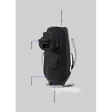 Smart Sensor 15W V50S Simple Fast Phone Mobile Holder Car Wireless Chargers With Aroma Diffuser