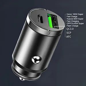 Fast Charging 30W Pd Mini Adapter Usb Type C Support Qc3.0 Multi Ports Universal Cigarette Lighter 2 Port Mobile Car Charger
