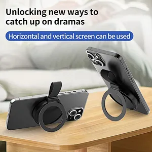 Portable QI Wireless Charger with holder magnetic USB-type C Max 15W Fast Charging ODM OEM factory for phone