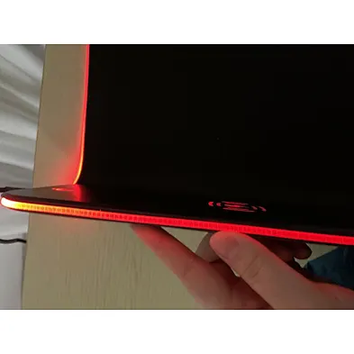 Computer Mousepad LED USB Charging Large Mouse Pad with Logo for Desk Mat Mouse Pad Wireless Charger RGB Custom Paper Box OEM