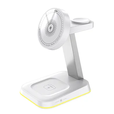 15W Fast Charge Universal Phone Stand 3 In 1 Wireless Charger Stand With Logo Printing H163