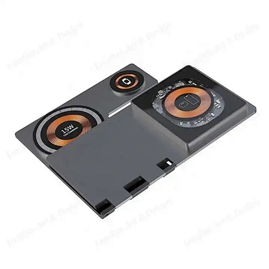 2024 Folding Charging Stand Station T29 Aluminum Alloy Magnetic 3 In 1 Wireless Charger With Dual 15W Output H216