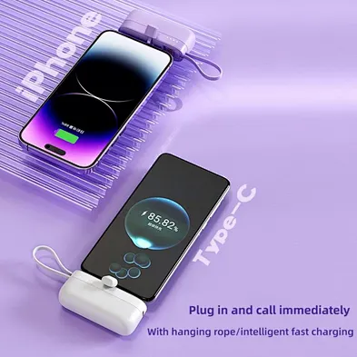 Outdoor Power Supply Custom Portable Small Emergency charger Power Bank 5000mah Portable Power Banks