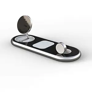 3 In 1 Foldable 15W Fast Magnetic Chargin Portable Stand  Wireless Charger