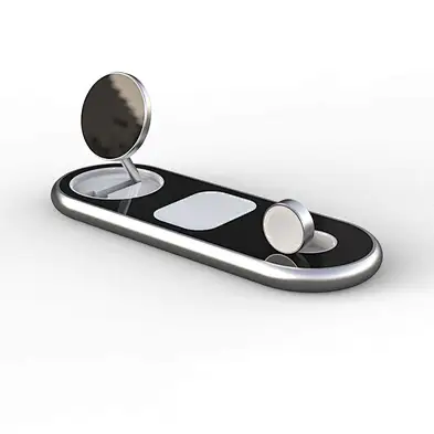 3 In 1 Foldable 15W Fast Magnetic Chargin Portable Stand  Wireless Charger