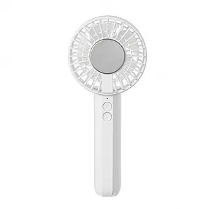factory price 2024 New Fan Rechargeable 3 gear strong Wind air Cooling turbo Fan cold compress Portable Handheld Fan with buckle