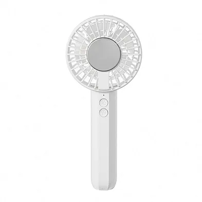 factory price 2024 New Fan Rechargeable 3 gear strong Wind air Cooling turbo Fan cold compress Portable Handheld Fan with buckle