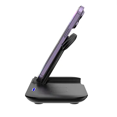New design Magnetic Charging Foldable 3 In 1 15W Wireless Charger Stand H178