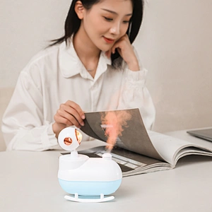 2024 new design Usb Portable Led Sunset Light Lamp   Aroma Diffuser Air Humidifier multifunction humidifier