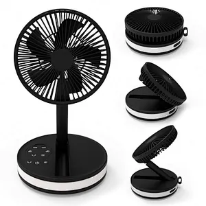 New waist hanging fan portable multi-functional hanging neck fan outdoor LED flashlight removable charging bank