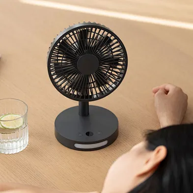 Usb Charging Handheld Fan Desktop Office Outdoor Small Fan With Digital Display Multifunctional Smart Desktop Fan