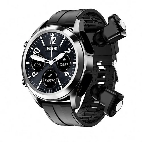 New Wholesale earphone watch smart bracelet Wireless technology smart watch with earbuds earphone and watch charger