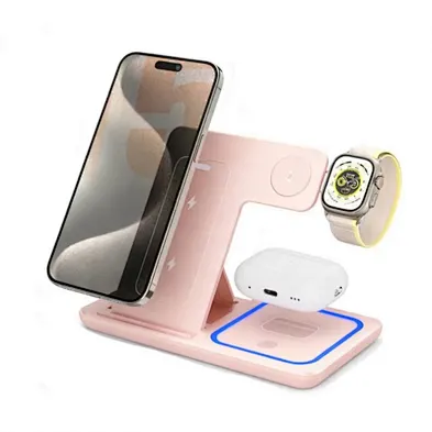 Multifunctional Dropshipping Products Multi Functional 3 in 1 Foldable Wireless Charging Stand for iphone 17 16
