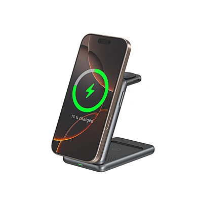3 in 1 Magnetic Wireless Charging Station for Phone Smartwatch Earbuds Desktop Charger Stand