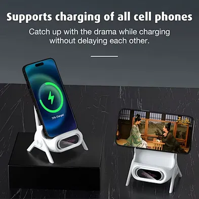 15W Wireless Charger 3 in 1 for Phone Creative Magnetic Fast Wireless Compatible for  Phone