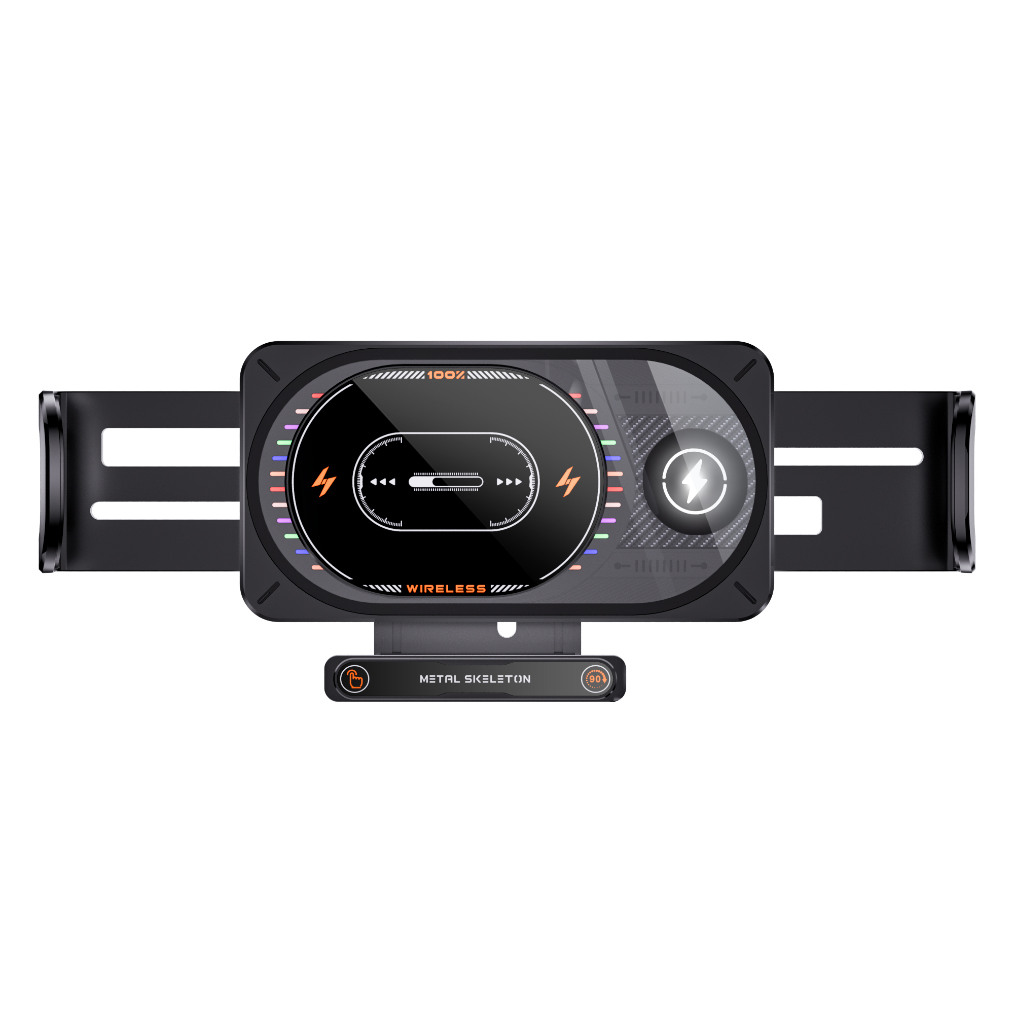 15W Magnetic Car Wireless Charger Mount with Fast Charging Suction Cup Phone Holder for Car Vent