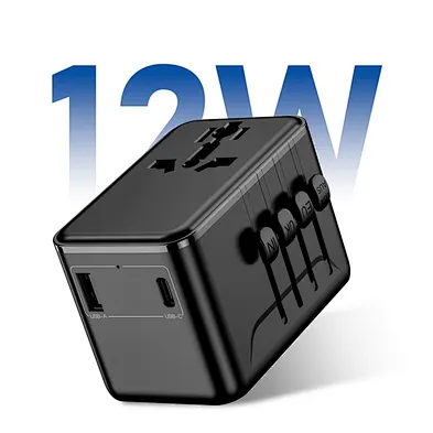 HL-BO1-1A1C 12W Indian Specifications International Universal Travel Adapter Mobile Phones Charging Adapter Quick Worldwide