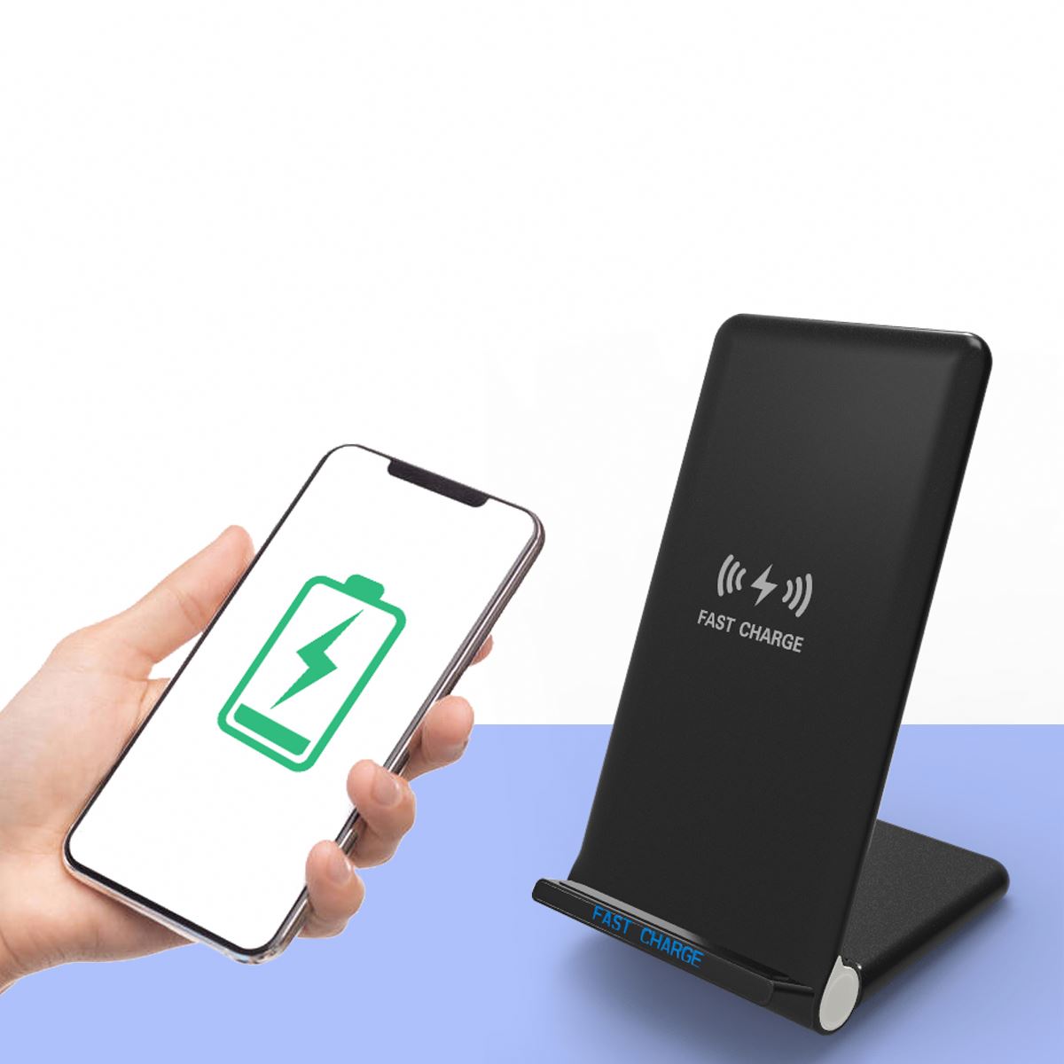 Wholesale Phone Charging 15W Fast Charging Ultrathin Folding Wireless Charger Stand for iPhone