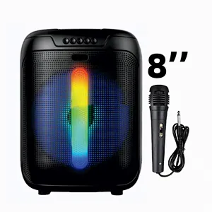 Hot Sell Speakers Bt Rechargeable Portable Charging Speaker Led Wireless Big and Mini Home Audio Sound System for Mobile
