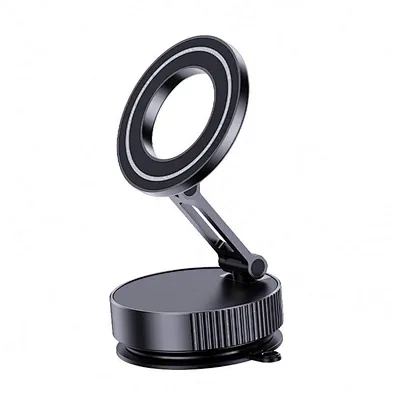 Vacuum Magnetic Car Phone Holder 360° Adjustable Foldable Suction Cup Mount for Dashboard Desk Glass