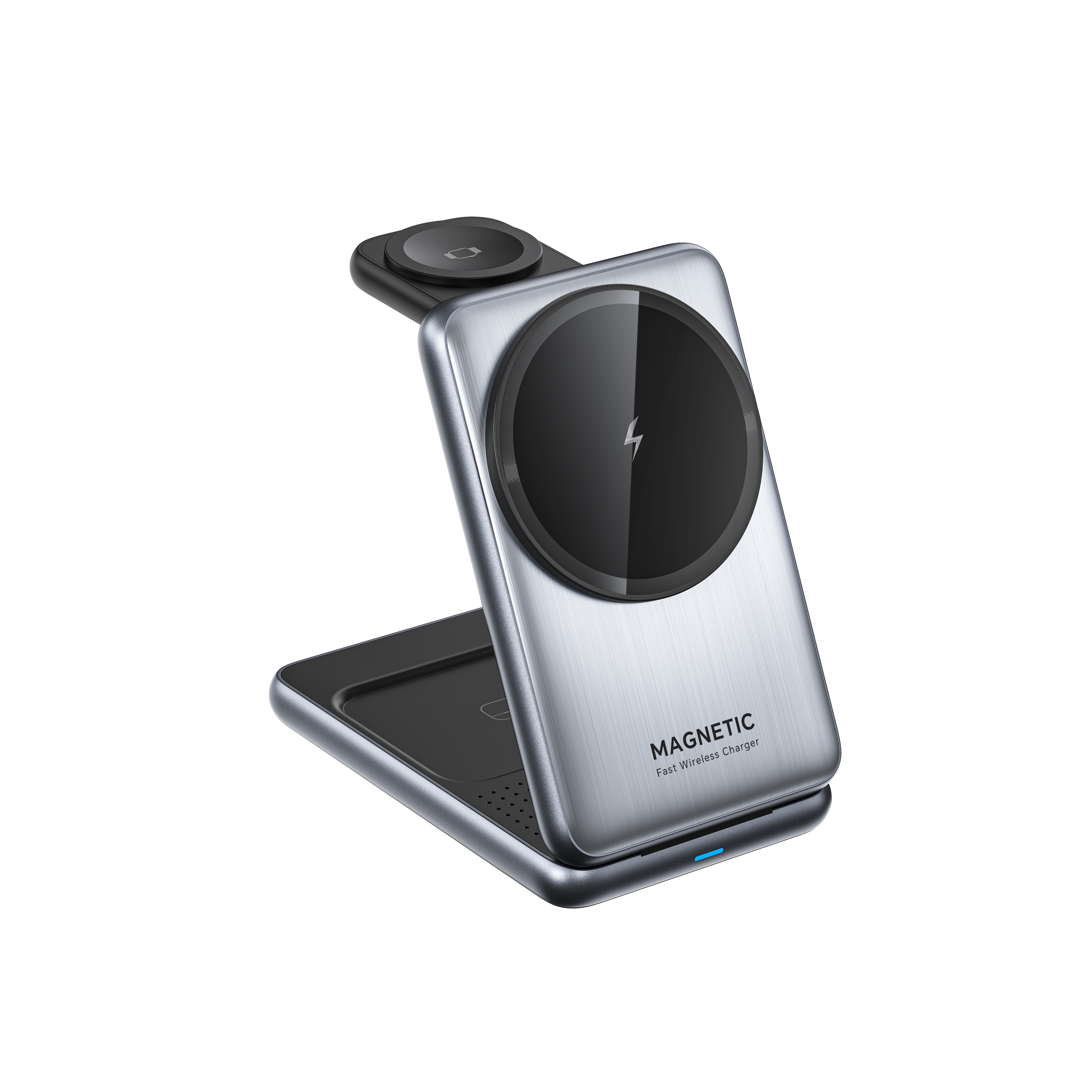 3 in 1 Magnetic Wireless Charging Station for Phone Smartwatch Earbuds Desktop Charger Stand