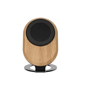Universal Custom Desk Desktop Cell Mobile Phone Pad Oak Wood 15W Magnetic  Wireless Charger