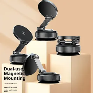 Source Factory Dashboard Vacuum Adsorption Wireless Charger Supported Rotating Folding Lazy Magnetic Suction Phone Holder