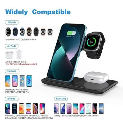 Wireless Car Charger Phone Holder with Adjustable Mount for Smartphones and Vehicle Use