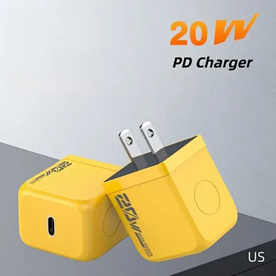 20W PD Fast Charging Original Adapter for iPhone 17 16 15 14 13 12 Pro Max  USB-C Type-C Port  GaN Charger