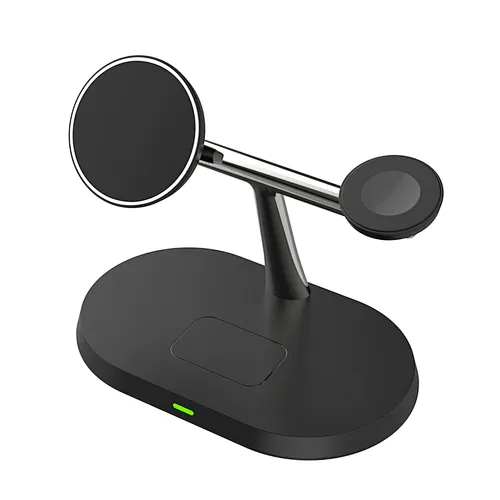 3 in 1 Wireless Charging Station for Smartphone Smartwatch Earbuds Foldable Desktop Charging Stand