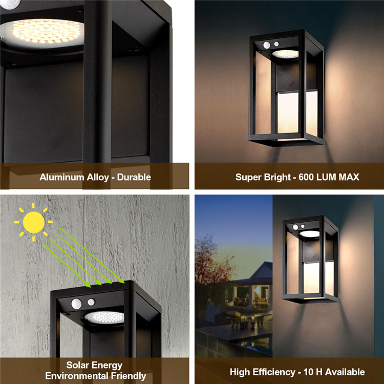 LED Outdoor Solar Wall Light
