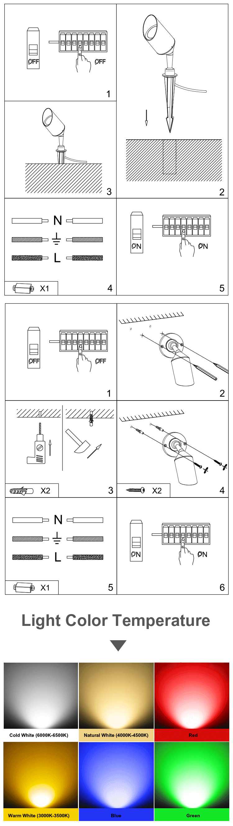 GU10 LED SPIKE LIGHT