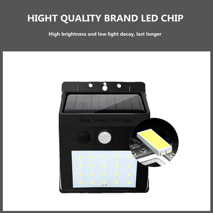 Led Motion Sensor Solar Wall Light