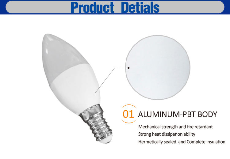 LED Crystal Candle Bulb 7W