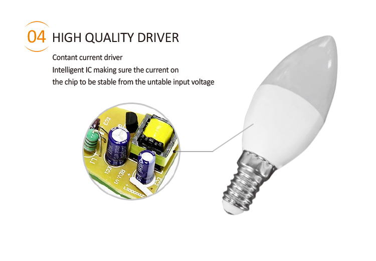 LED Crystal Candle Bulb 7W