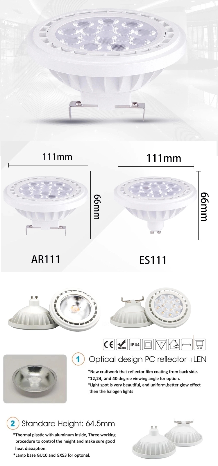 LED Spotlight GU5.3 12W AR111 SMD,LED Spotlight AR111