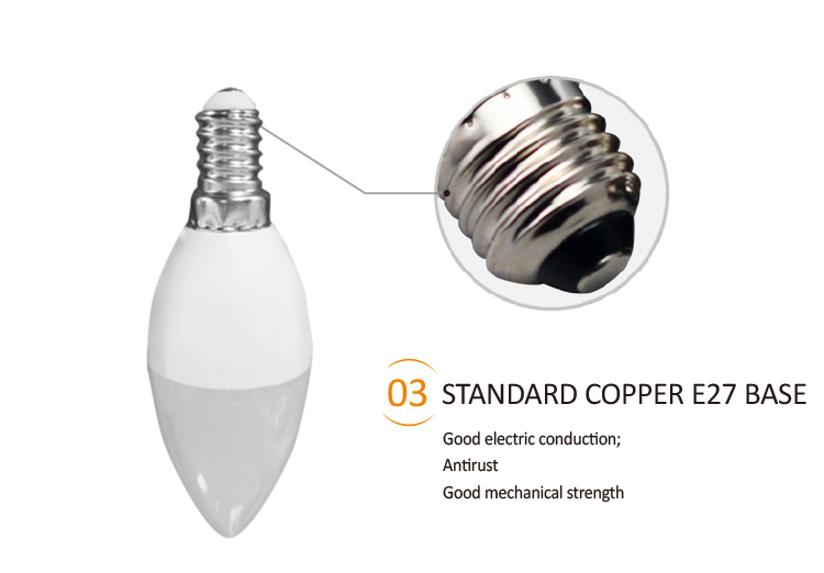 LED Crystal Candle Bulb 7W