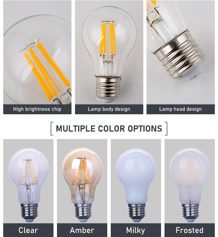 Led Filament Bulb A60 8W