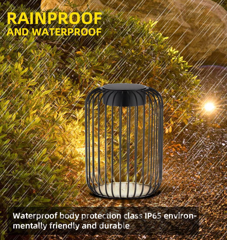led solar garden lantern