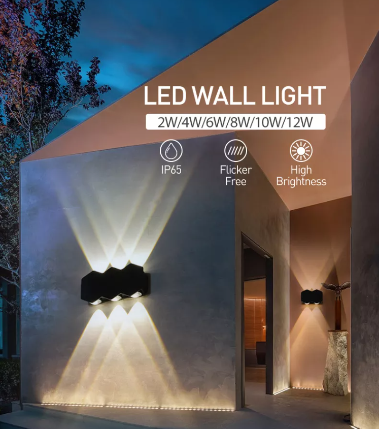 Modern IP65 Waterproof LED Outdoor Wall Light