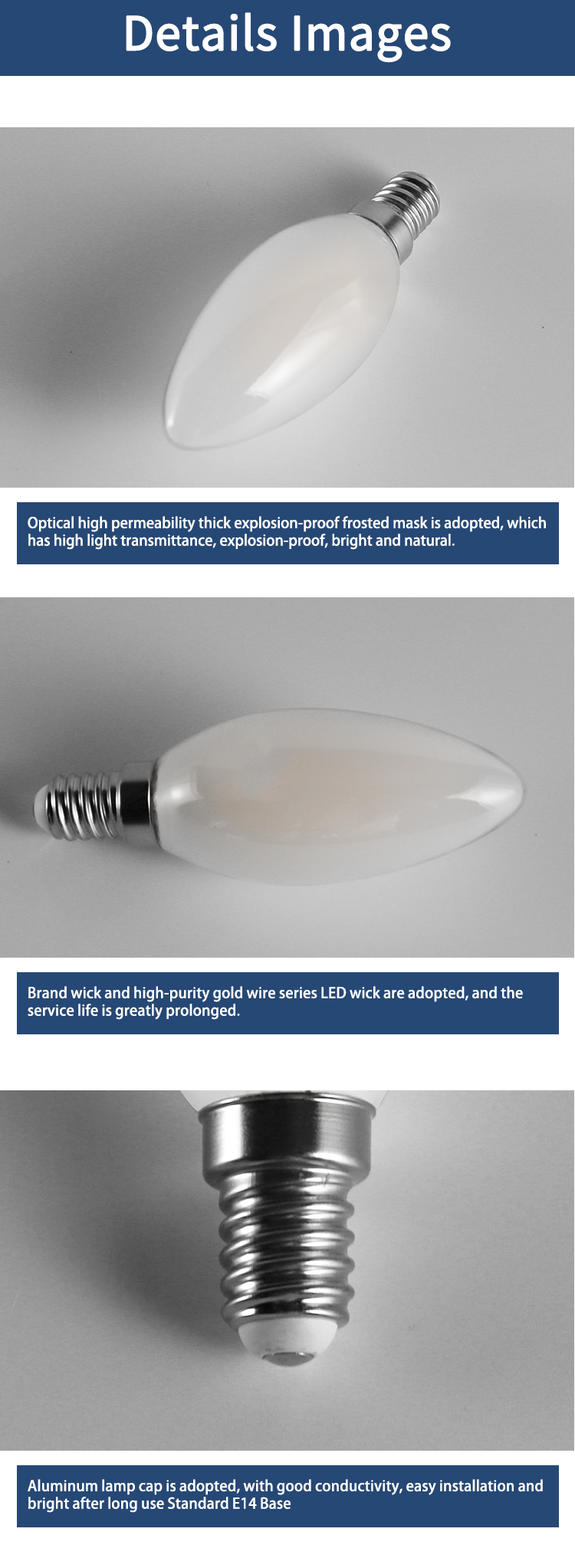 LED MILKY BULBS C35