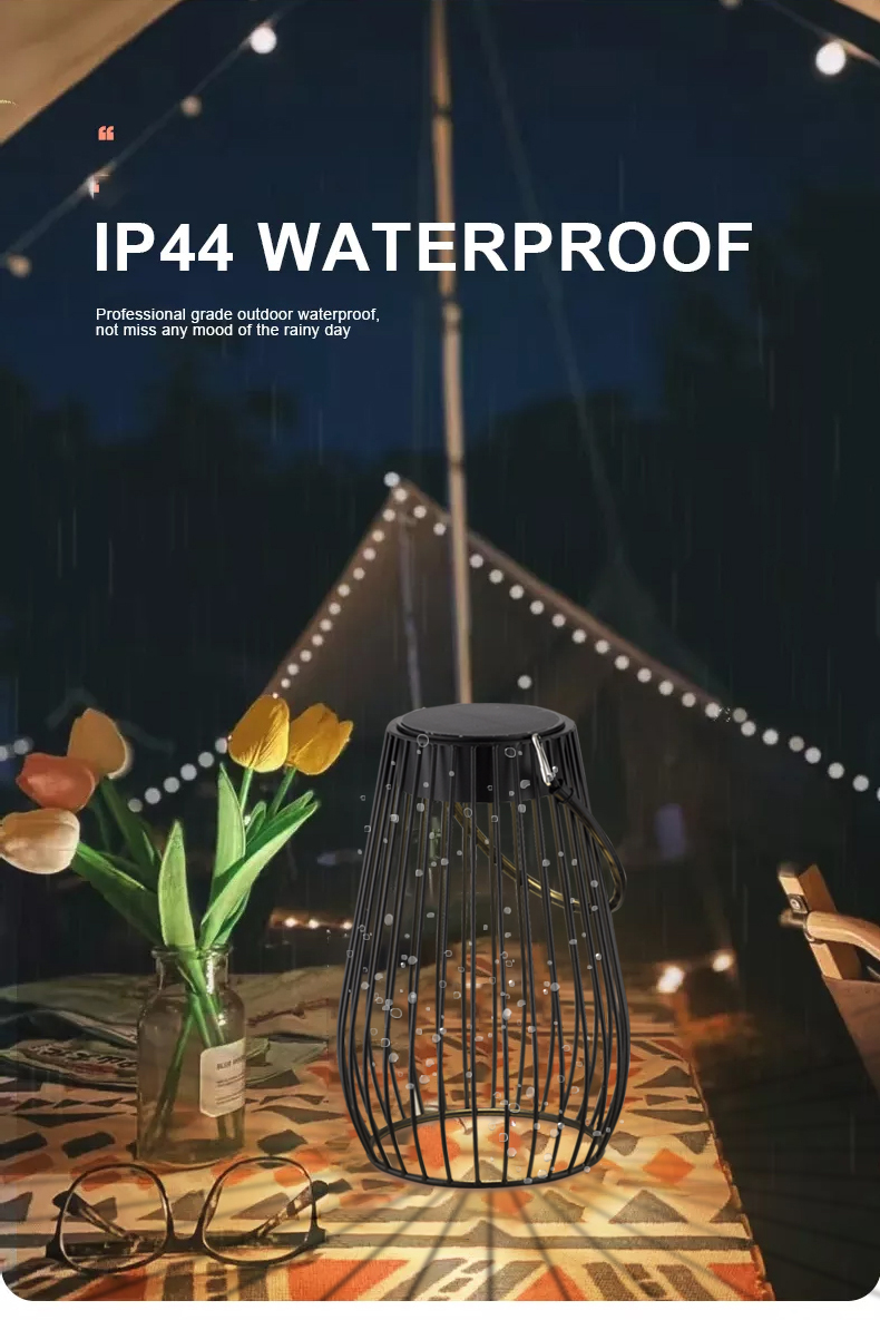 Portable Waterproof led solar garden lantern