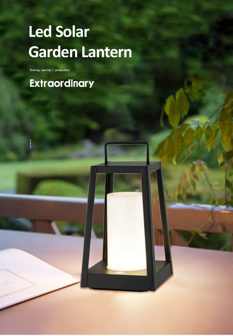 Rechargeable Portable Waterproof LED garden lantern with USB