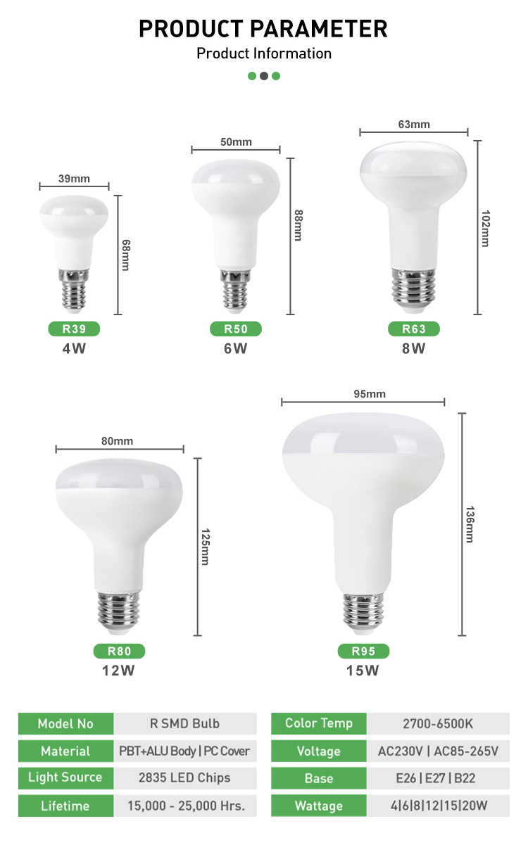 LED R50 R63 Bulb