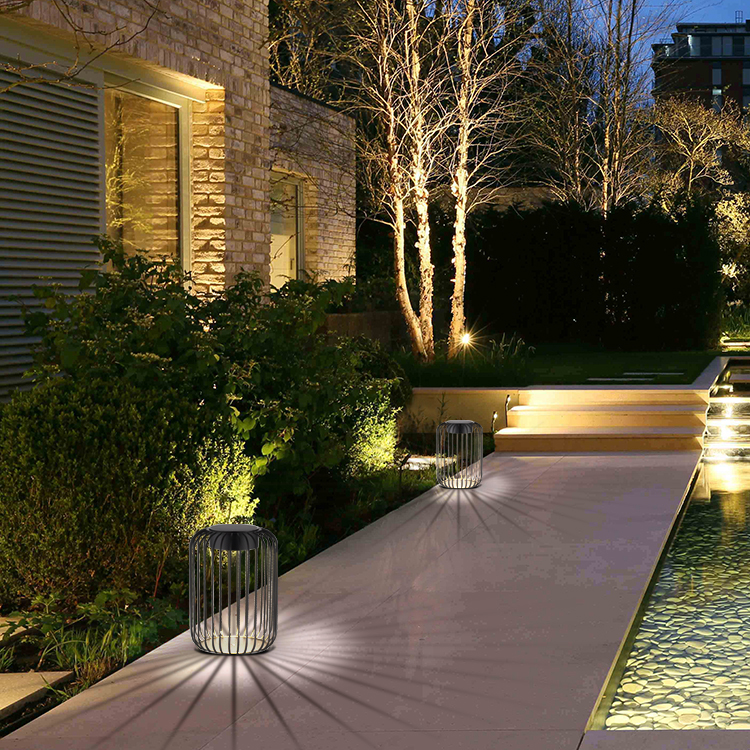 led solar garden lantern