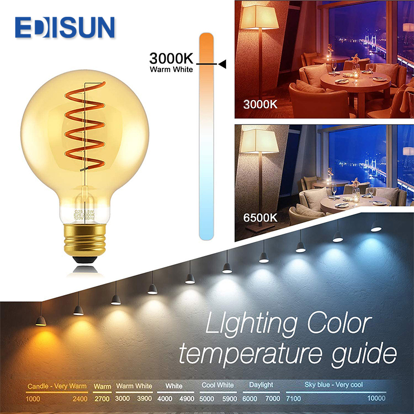 Led Filament Bulb G125